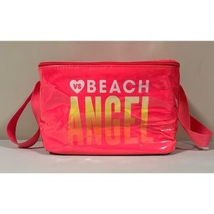 Victoria’s Secret Hot Pink Neon ‘Beach Angel’ Cooler Lunch Box Shoulder Bag 💖